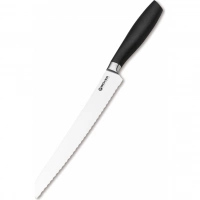 Кухонный хлебный нож Bker Core Professional Bread Knife, 220 мм, сталь X50CrMoV15, рукоять пластик купить в Абакане