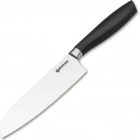 Кухонный нож шефа Bker Core Santoku, 163 мм, сталь X50CrMoV15, рукоять пластик купить в Абакане