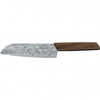 Кухонный нож Victorinox SANTOKU Limited, сталь дамаск, 17 см, рукоять орех, подарочная упаковка купить в Абакане