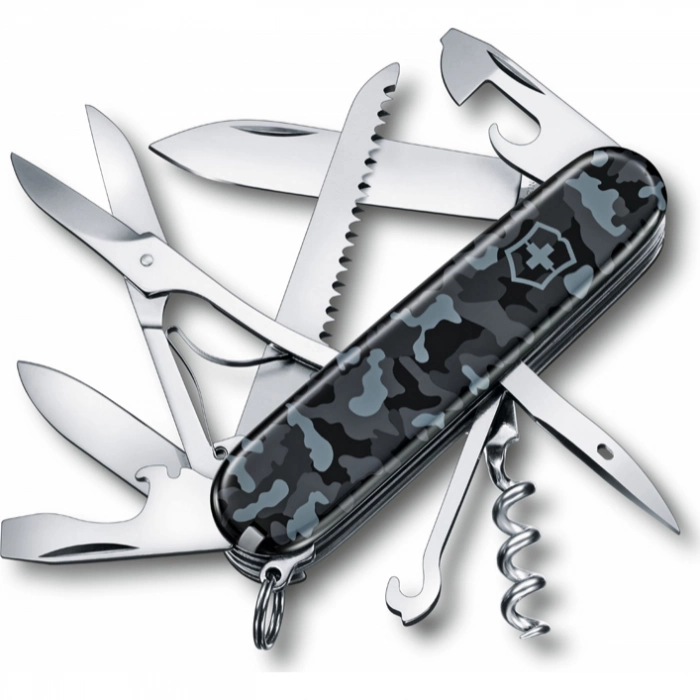 Нож перочинный Victorinox Huntsman 1.3713.942,91 мм, 15 функций, морской камуфляж