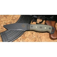 Нож с фиксированным клинком Ontario «NS-4 Black Canvas Micarta Handle» купить в Абакане