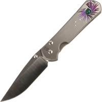 Нож складной Chris Reeve Large Sebenza 21 Agate Cabochon, сталь CPM-S35VN, рукоять титан купить в Абакане