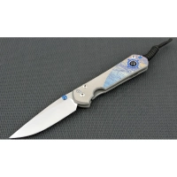 Нож складной Chris Reeve Large Sebenza 21 Almandine Cabochon, сталь CPM-S35VN, рукоять титан купить в Абакане