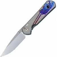 Нож складной Chris Reeve Large Sebenza 21 Ametyst Cabochon L21UN E Amethyst SS14, сталь CPM-S35VN, рукоять титан купить в Абакане