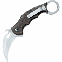 Складной нож Fox IKBS Ball Bearing Karambit, сталь Elmax, рукоять титановый сплав 6Al4V, чёрный купить в Абакане