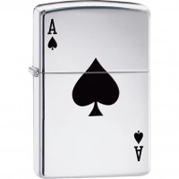 Зажигалка ZIPPO Armor™  Туз с покрытием High Polish Chrome купить в Абакане