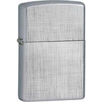 Зажигалка ZIPPO Linen Weave с покрытием Brushed Chrome, латунь/сталь, серебристая, матовая, 36x12x56 мм купить в Абакане