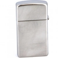 Зажигалка ZIPPO Slim® с покрытием Satin Chrome™, латунь/сталь, серебристая, матовая, 30х10×55 мм купить в Абакане