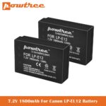 LP-E12 Batteries for Canon SX70 HS, Rebel SL1, EOS-M, EOS M2, EOS M10, EOS M50, EOS M100, EOS M200 Mirrorless Digital Cameras